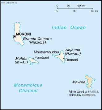 Foto: Komory-politick� mapa